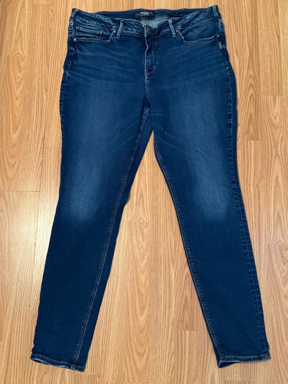 Silver Jeans Dark Blue Skinny Stretch Jeans